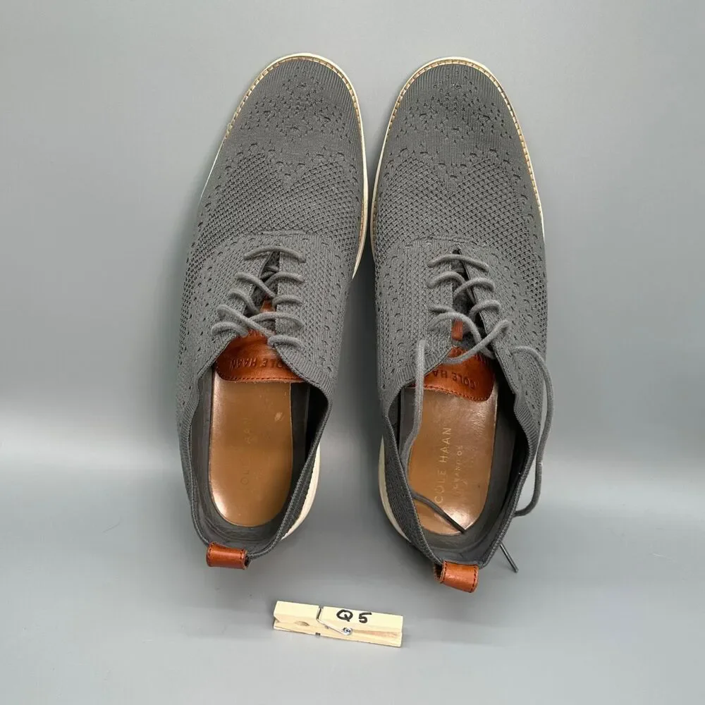 Cole Haan Original Grand Oxford Mens Size 11 Gray Round Toe Dress Shoe Sneakers